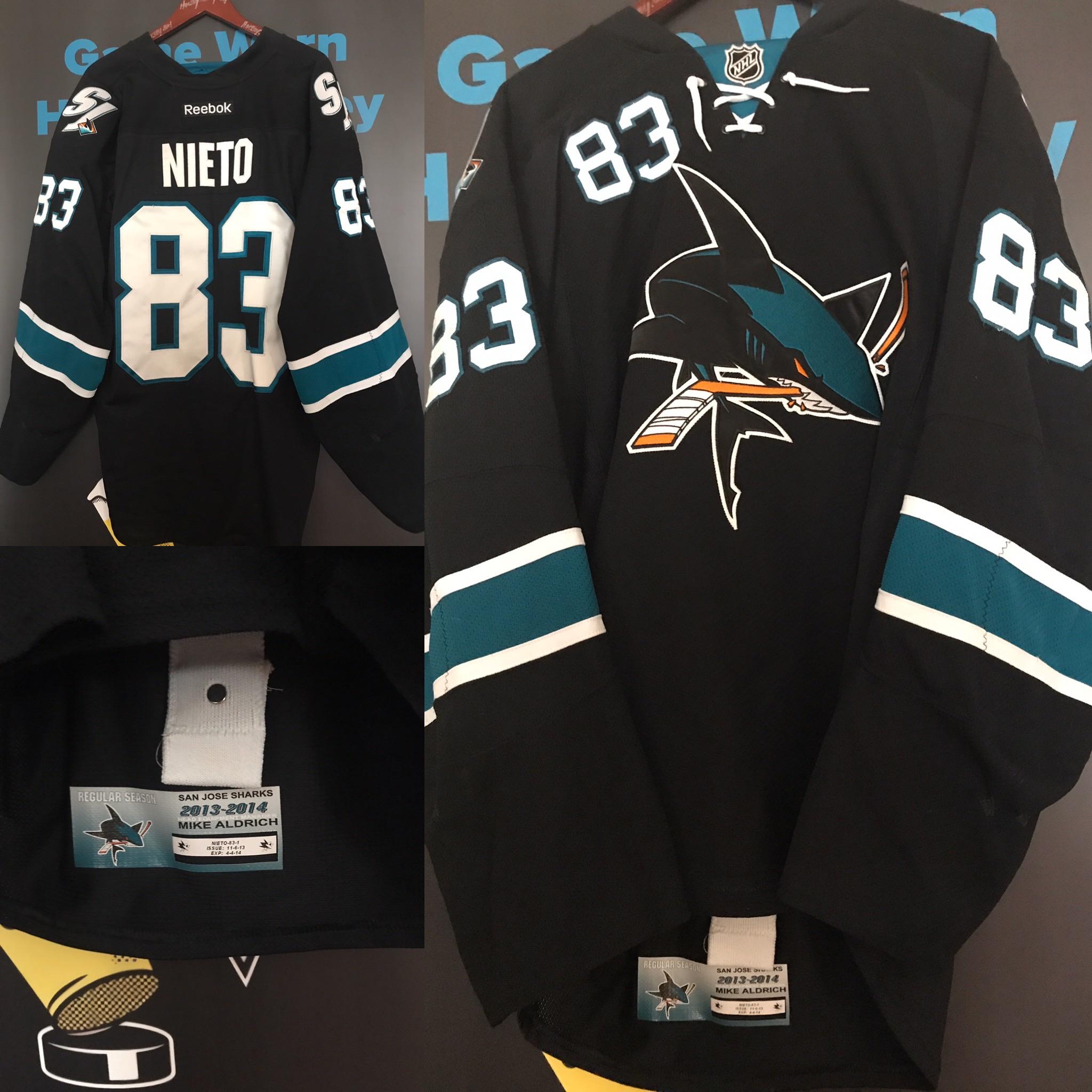 San Jose Sharks Fanatics Alternate Premium Custom Jersey - Black photo review